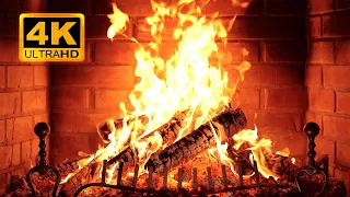 Fireplace 4K UHD Fireplace With Crackling Fire Sounds Fireplace Ambience 