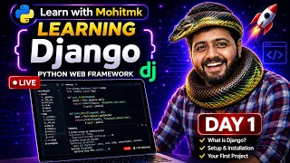 Django Full Course Day 1 Python Web Framework for Beginners Live Project Start Live