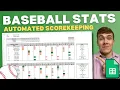 Baseball Stats And Scorekeeping In Google Sheets