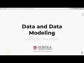 Data and Data Modeling Associative Entities