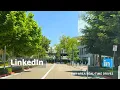 Driving Around LinkedIn Campus Mountain View Real-Time Drive No Music