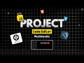 Code Editor using HTML CSS and JavaScript Codepen Clone