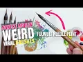 Fuumuui Viral Needlepoint Paint Brushes Honest Review Demo