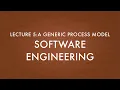 Lecture 1 2 0 Generic Process Model - Software Engineering