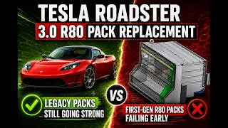 Tesla Roadster First Gen R80 Batteries Are Failing — Before the Originals