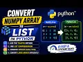 Convert NumPy Array to List in Python 4 Easy Methods for Beginners