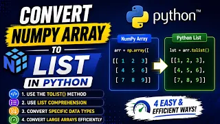 Convert NumPy Array to List in Python 4 Easy Methods for Beginners