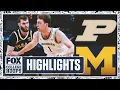 Purdue Boilermakers vs Michigan Wolverines Big Ten Tournament Highlights FOX College Hoops