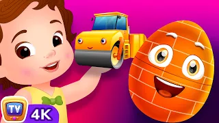 Construction Vehicles Surprise Eggs Learning Videos | ChuChu TV Surprise #ChuChuTV100M