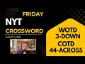 NYT Crossword August 14 2026