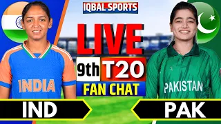 🔴Live: INDW vs PAKW Fan Chat | Live Cricket Match Today | India W vs Pakistan W Live | Iqbal Sports
