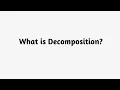 What is Decomposition