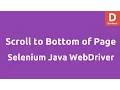 Scroll to bottom of Page Selenium Java