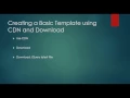 Bootstrap Basic template using CDN and Download Bootstrap Essential Training