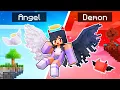 Playing Minecraft As A Half ANGEL Half DEMON
