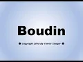 How To Pronounce Boudin