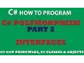 C OOP Principles Part 2 - Interfaces Polymorphism via interfaces