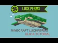 Minecraft luckperms 1 16 4 Quick Tutorial covering basics