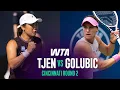 Janice Tjen vs Viktorija Golubic 2026 Cincinnati Round 2 WTA Match Highlights