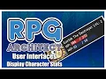 RPG Architect Tutorial - User Character Stats