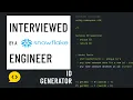 Python interview with a Snowflake engineer ID Generator