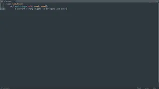 Leetcode 415 Add Strings in Python Python Leetcode Python Coding Tutorial Python Coding ASMR