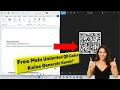 How to Create QR Codes Barcodes for Free Unlimited