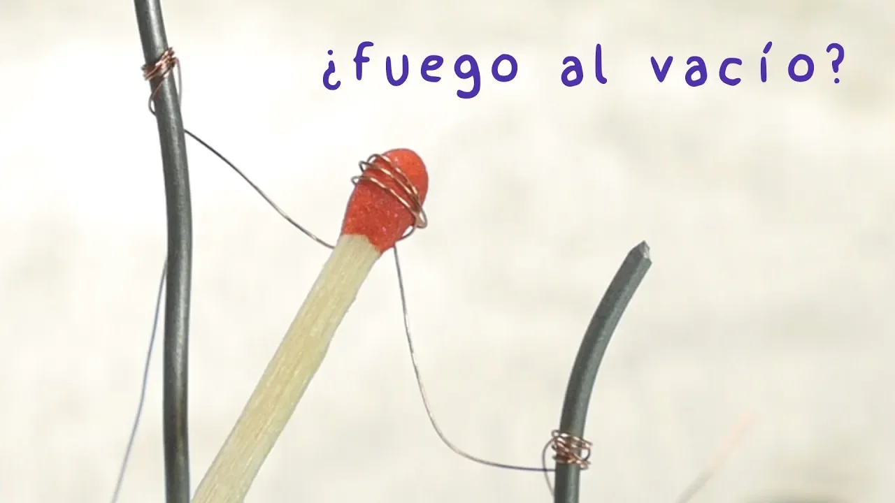 Fuego al Vacío. Experimento en Cámara de Vacío.
