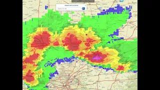 Dents Dings Radar of Dayton Ohio storm 6-18-2021