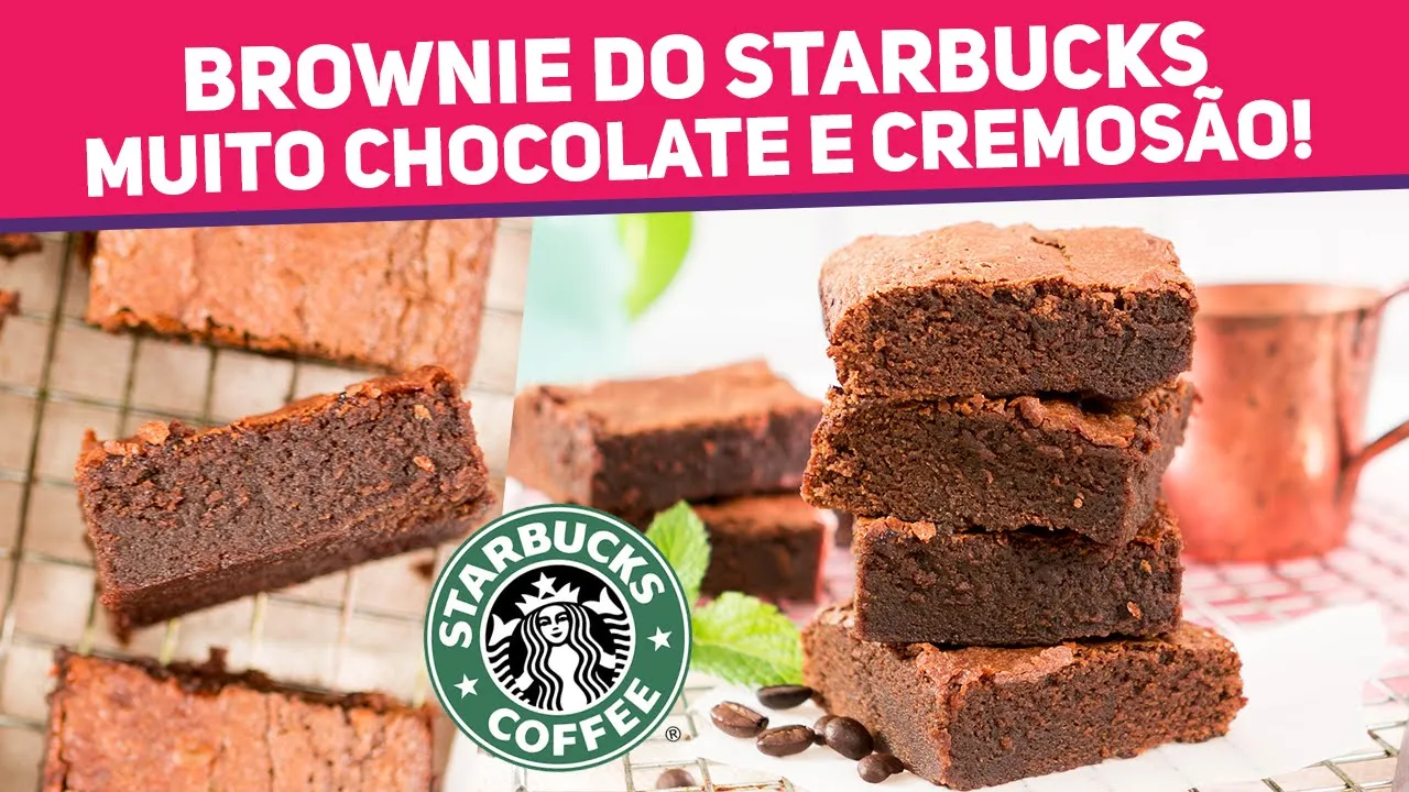 FAÇA A RECEITA SECRETA DE BROWNIE DO STARBUCKS EM CASA! COMO FAZER BROWNIE | RECEITAS DE MINUTO 647