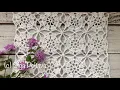 How to Crochet and Connect Easy Lace Motifs for Tablecloth Table Runner Summer Top etc
