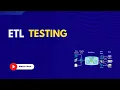 ETL Testing New course Extract Transform Load Data Warehouse