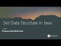 Sets in Java Set data Structure