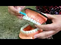 How to use an end tuft brush