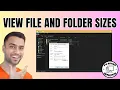 How To View File And Folder Sizes In Windows 10