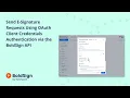 Send E-Signature Requests Using OAuth Client Credentials Authentication via the BoldSign API