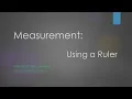 Measurement - Using a Ruler