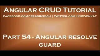 Angular resolve guard