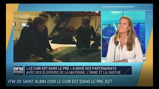 auriane de saint albin cofondatrice de le cuir est dans le pr interview bfm tv 23 09 2019