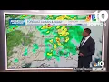 Weather forecast Warm with chance of storms
