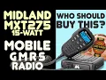 Midland MXT275 GMRS Mobile Review Power Output Test SWR Range Test - How Far Will It Transmit