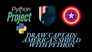 I have drawn captain America s shield using python