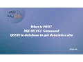 PDO SQL SELECT Command