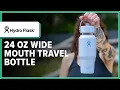 Hydro Flask 24 oz Wide Mouth Travel Bottle with Flex Straw Cap Review 2 Weeks of Use
