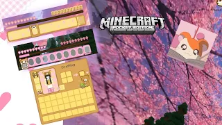 2 Aesthetic MCPE GUI Packs Dreamy Sakura Sky Cat Crosshair