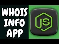 Node js Tutorial to Find IP Address Whoisinfo of Domain URL in Command Line