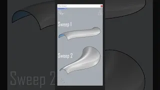 Sweep 1 vs Sweep 2 Rhino Tutorial