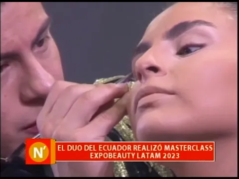 El dúo del Ecuador realizó Masterclass Expobeauty Latam 2023