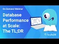 Lagu Databaseprestaties op schaal: de TL;DR