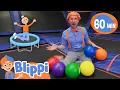 Blippi Visits An Indoor Trampoline Park and Learns Colors More Educational s for Kids